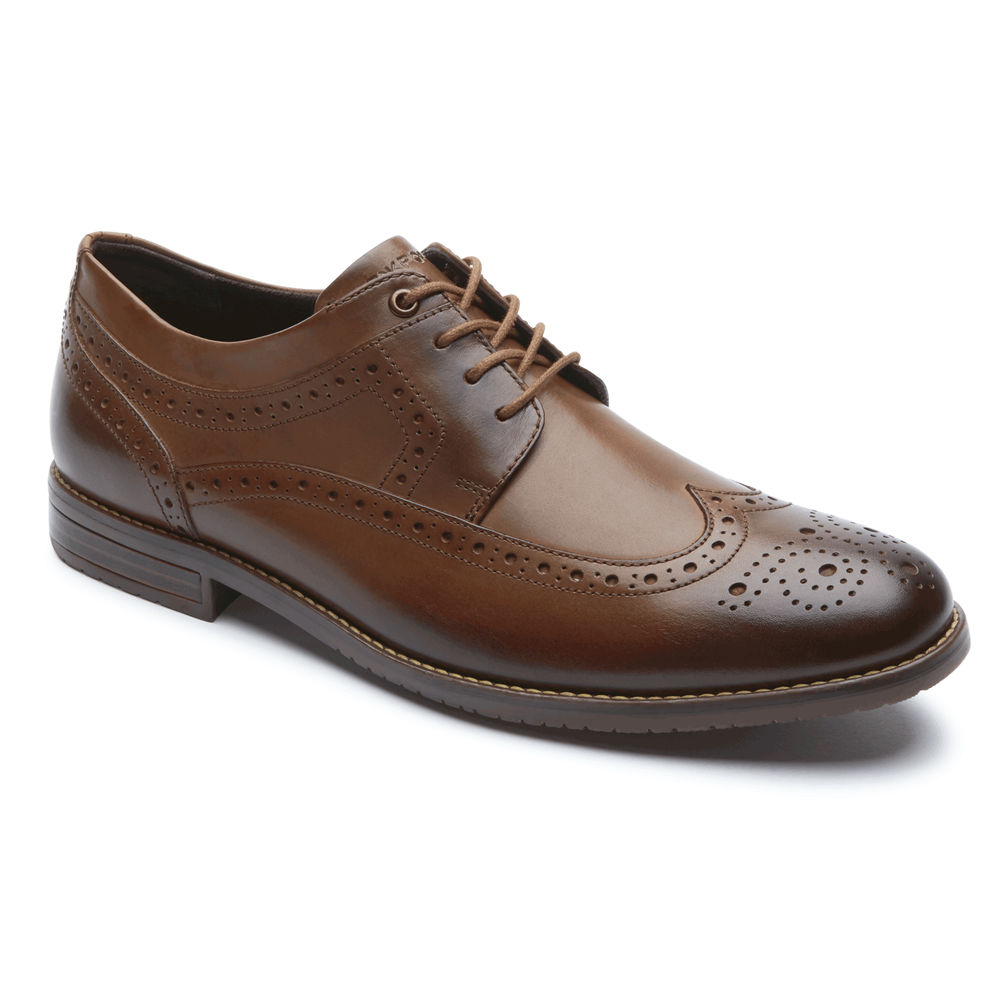 Oxfords Rockport Homem Marrom - Style Purpose 3 Wingtip - 71023TZJS